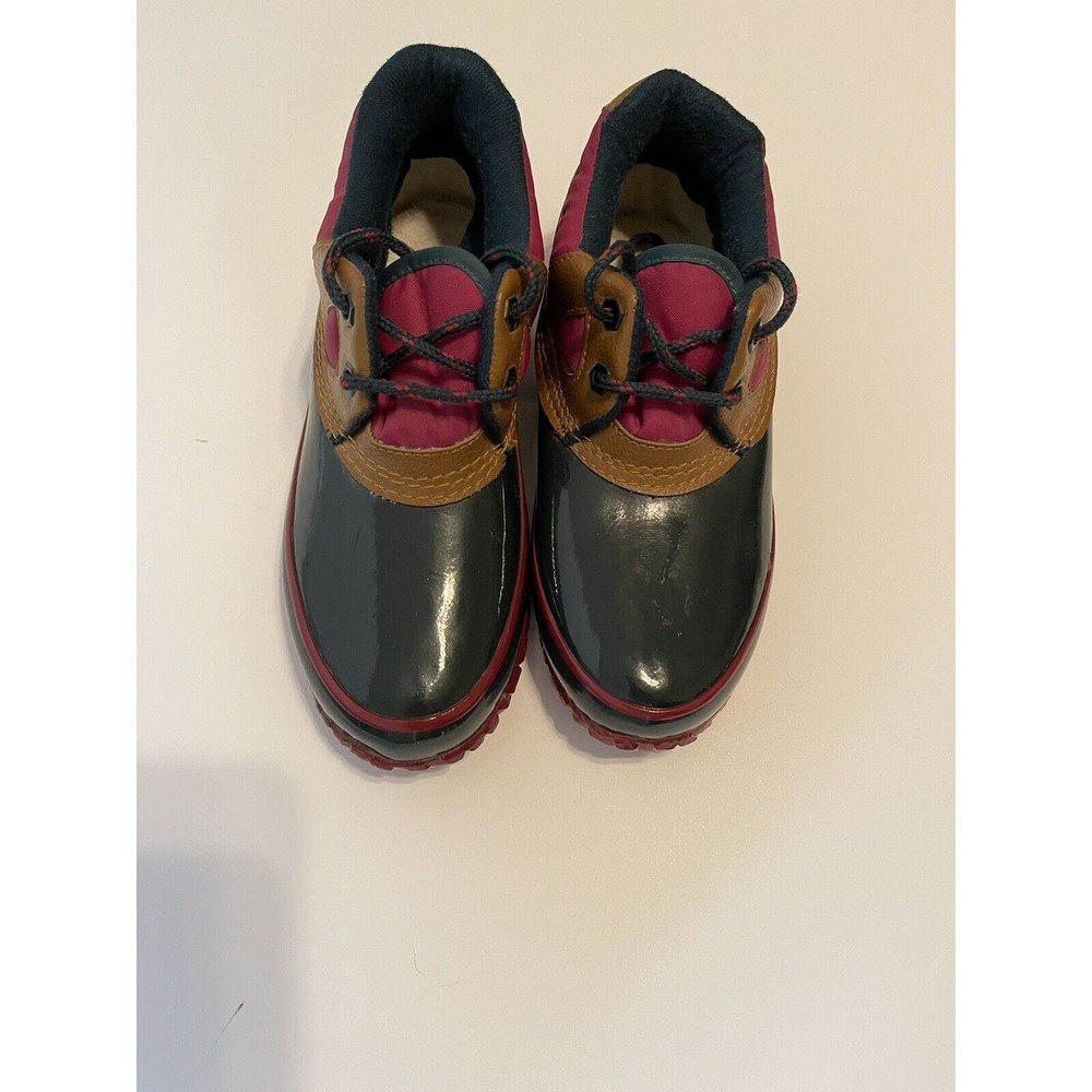 Active Elements Duck Shoes Womens Size 6 Thermolite Leather Upper Green